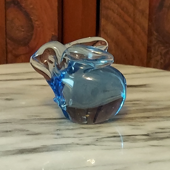 Blue Glass Bunny - Picture 4 of 12